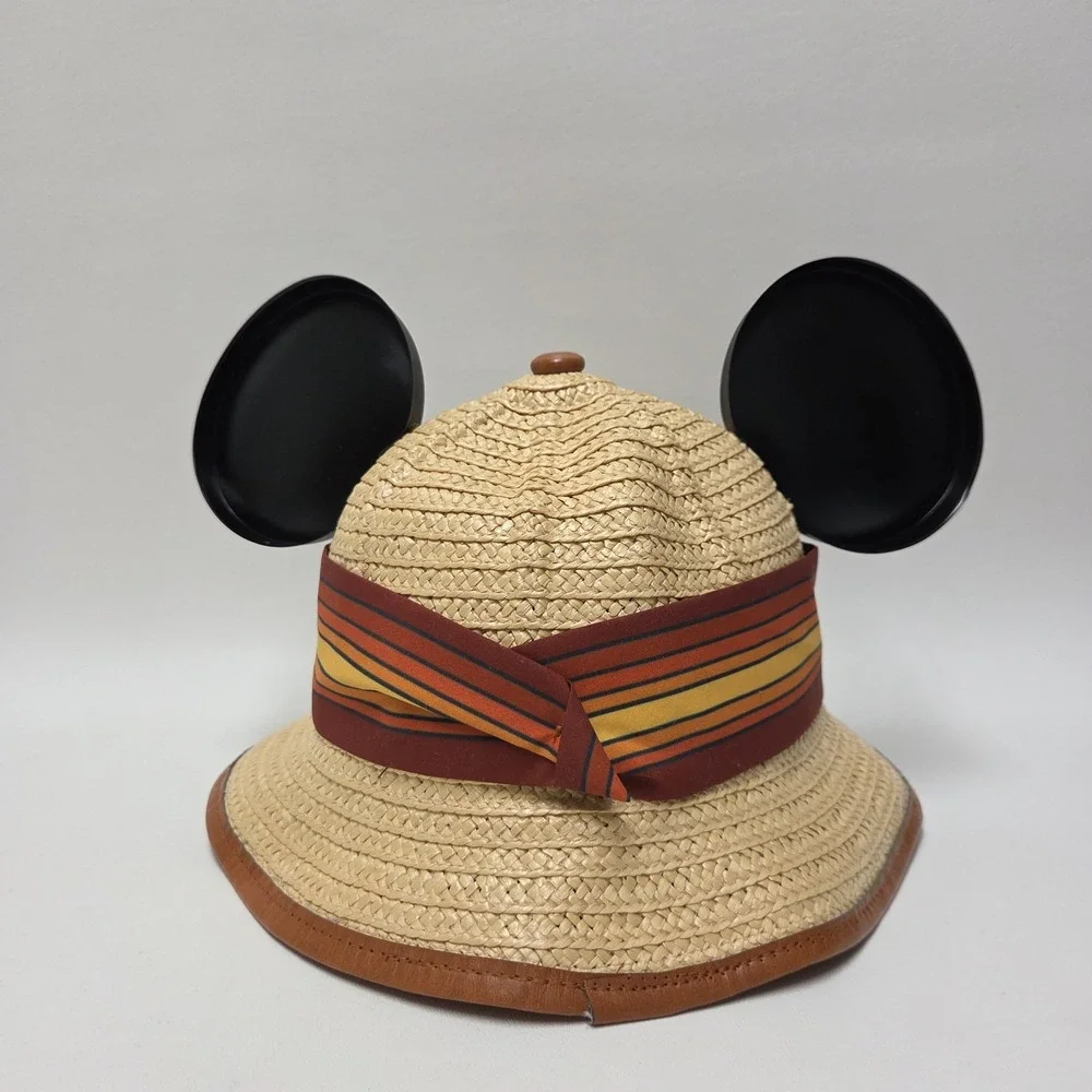 Disney Animal Kingdom Ears Hat Youth Safari Mickey Expert Explorer Straw Buckets